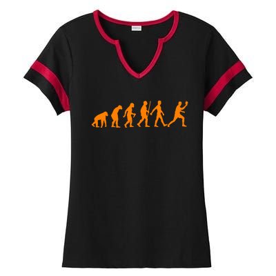 Funny Ping Pong Gift Table Tennis Player Evolution Gift Ladies Halftime Notch Neck Tee