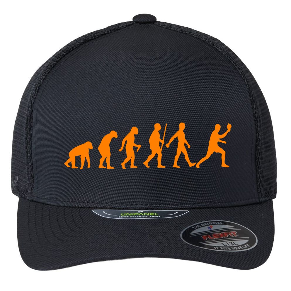 Funny Ping Pong Gift Table Tennis Player Evolution Gift Flexfit Unipanel Trucker Cap