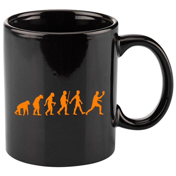 Funny Ping Pong Gift Table Tennis Player Evolution Gift 11oz C Handle Ceramic Mug
