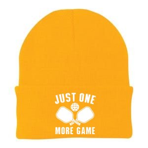 Funny Pickleball Player Just One More Game Pickleballers Best Gift Knit Cap Winter Beanie