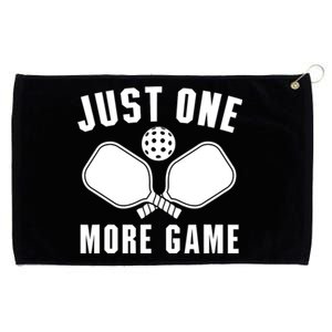 Funny Pickleball Player Just One More Game Pickleballers Best Gift Grommeted Golf Towel