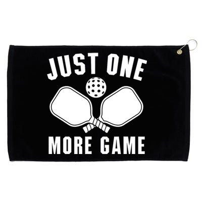 Funny Pickleball Player Just One More Game Pickleballers Best Gift Grommeted Golf Towel