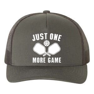 Funny Pickleball Player Just One More Game Pickleballers Best Gift Yupoong Adult 5-Panel Trucker Hat