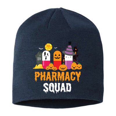 Funny Pills Pharmacist Costume Halloween Pharmacy Squad Sustainable Beanie