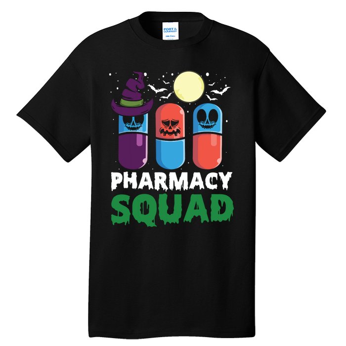 Funny Pills Pharmacist Costume Halloween Pharmacy Squad Tall T-Shirt