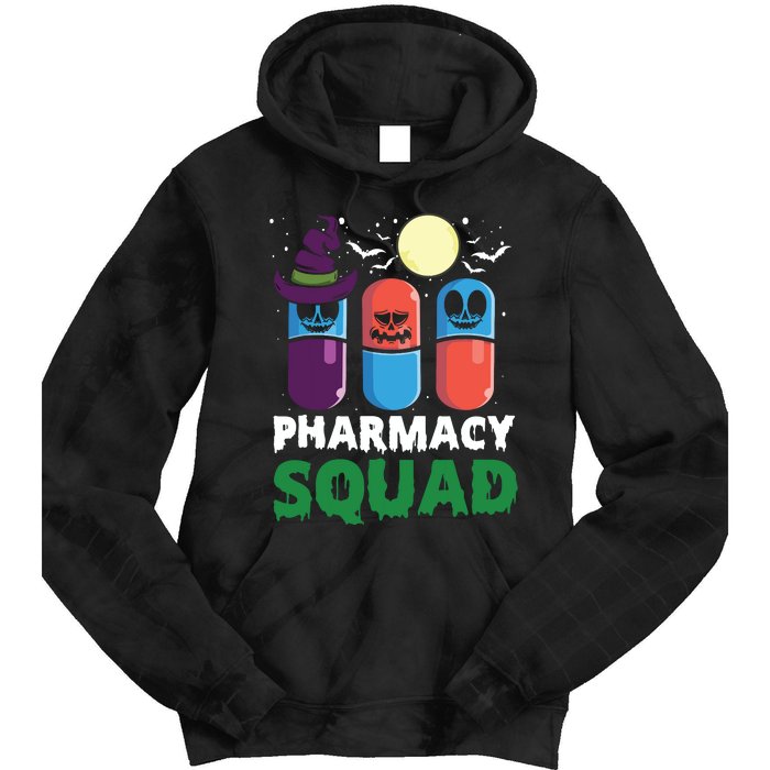 Funny Pills Pharmacist Costume Halloween Pharmacy Squad Tie Dye Hoodie