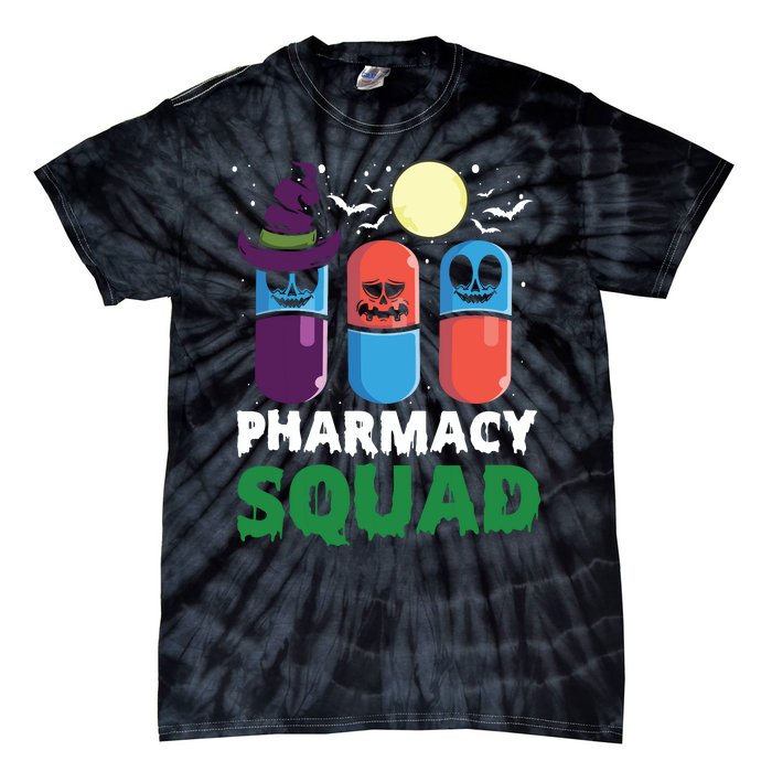 Funny Pills Pharmacist Costume Halloween Pharmacy Squad Tie-Dye T-Shirt