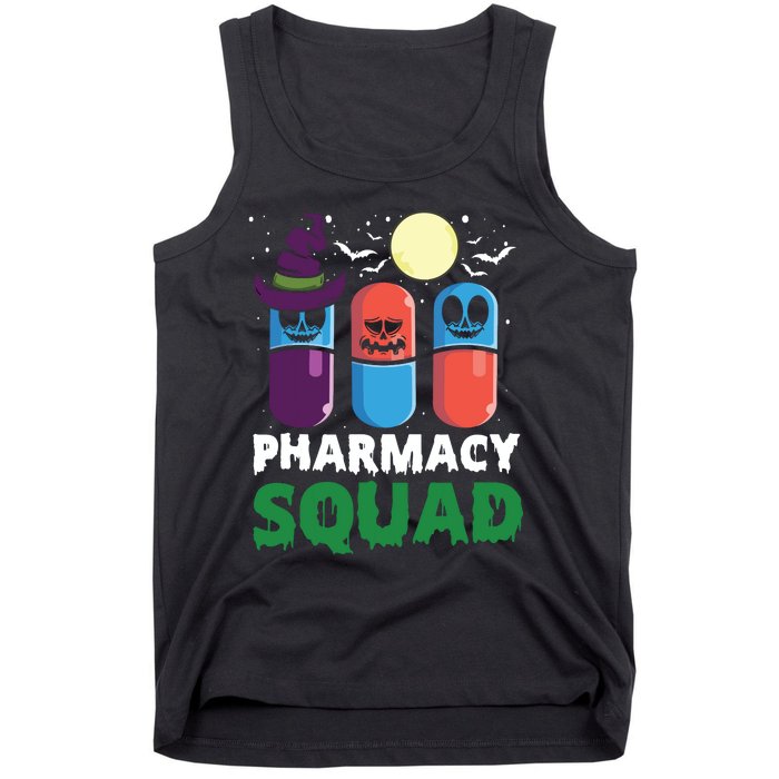 Funny Pills Pharmacist Costume Halloween Pharmacy Squad Tank Top