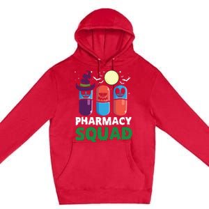 Funny Pills Pharmacist Costume Halloween Pharmacy Squad Premium Pullover Hoodie