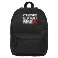 Funny Pi Password Joke - Math and Cybersecurity Gift 16 in Basic Backpack