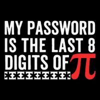 Funny Pi Password Joke - Math and Cybersecurity Gift 16 in Basic Backpack