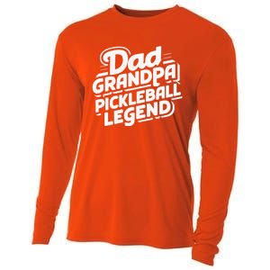 Funny Pickleball Player Cool Dad Grandpa Pickleball Legend Cute Gift Cooling Performance Long Sleeve Crew