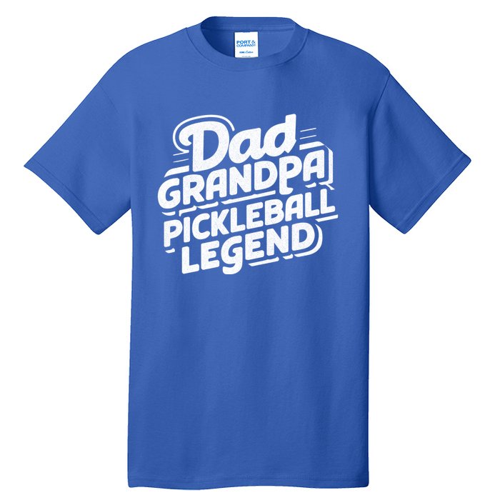 Funny Pickleball Player Cool Dad Grandpa Pickleball Legend Cute Gift Tall T-Shirt