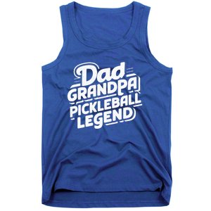 Funny Pickleball Player Cool Dad Grandpa Pickleball Legend Cute Gift Tank Top