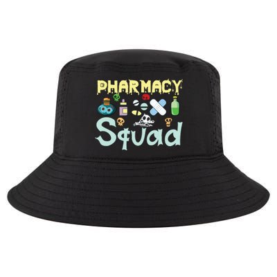 Funny Pills Pharmacist Pharmacy Squad Halloween Costume Cool Comfort Performance Bucket Hat