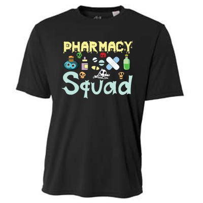 Funny Pills Pharmacist Pharmacy Squad Halloween Costume Cooling Performance Crew T-Shirt