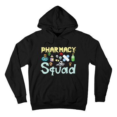 Funny Pills Pharmacist Pharmacy Squad Halloween Costume Hoodie