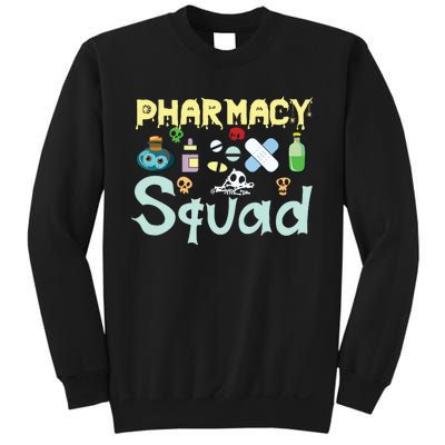 Funny Pills Pharmacist Pharmacy Squad Halloween Costume Sweatshirt