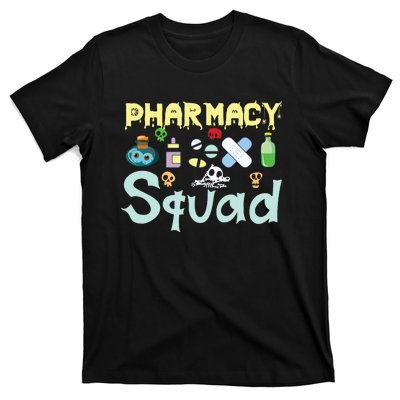 Funny Pills Pharmacist Pharmacy Squad Halloween Costume T-Shirt