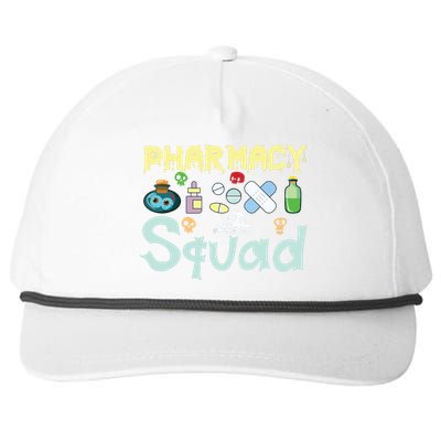 Funny Pills Pharmacist Pharmacy Squad Halloween Costume Snapback Five-Panel Rope Hat