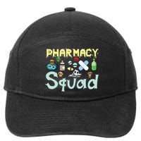 Funny Pills Pharmacist Pharmacy Squad Halloween Costume 7-Panel Snapback Hat