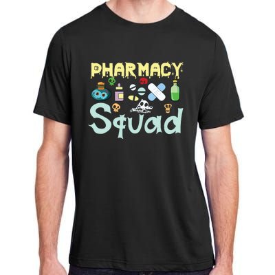 Funny Pills Pharmacist Pharmacy Squad Halloween Costume Adult ChromaSoft Performance T-Shirt