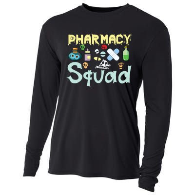 Funny Pills Pharmacist Pharmacy Squad Halloween Costume Cooling Performance Long Sleeve Crew