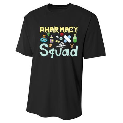 Funny Pills Pharmacist Pharmacy Squad Halloween Costume Performance Sprint T-Shirt