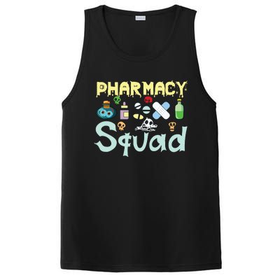 Funny Pills Pharmacist Pharmacy Squad Halloween Costume PosiCharge Competitor Tank