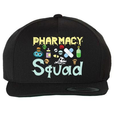 Funny Pills Pharmacist Pharmacy Squad Halloween Costume Wool Snapback Cap