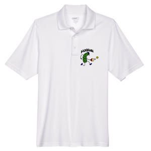 Funny Pickle Playing Pickleball Men's Origin Performance Pique Polo