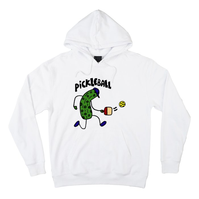 Funny Pickle Playing Pickleball Hoodie