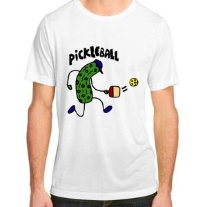 Funny Pickle Playing Pickleball Adult ChromaSoft Performance T-Shirt