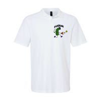 Funny Pickle Playing Pickleball Softstyle Adult Sport Polo