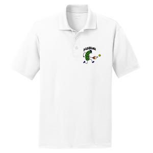 Funny Pickle Playing Pickleball PosiCharge RacerMesh Polo