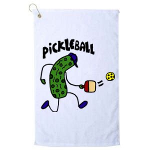 Funny Pickle Playing Pickleball Platinum Collection Golf Towel