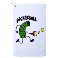 Funny Pickle Playing Pickleball Platinum Collection Golf Towel