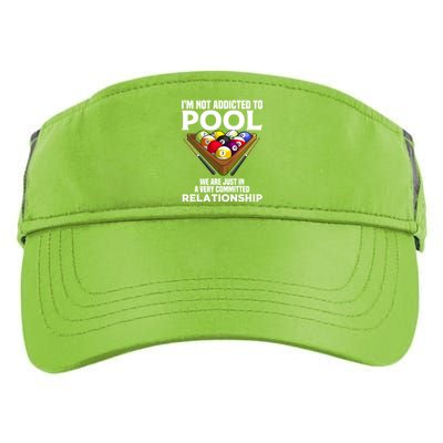 Funny Pool Player Gift For Men Cool Addicted To Billiards Funny Gift Adult Drive Performance Visor