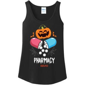 Funny Pills Pharmacy Pharmacist Squad Halloween Costume Ladies Essential Tank