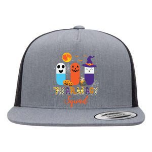 Funny Pills Pharmacy Pharmacist Squad Halloween Costume Flat Bill Trucker Hat