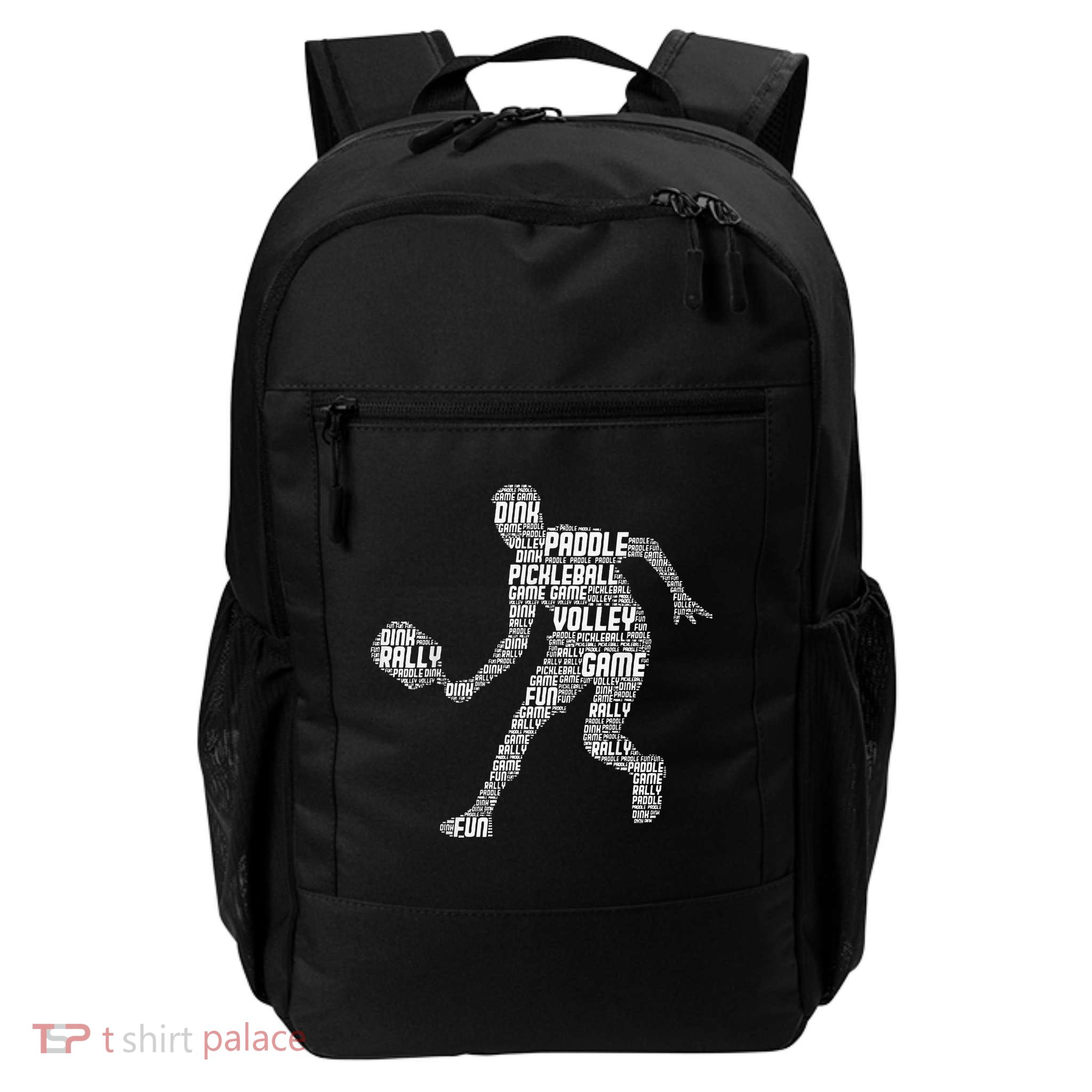 Funny Playing Pickleball With The Family Vintage Backpack