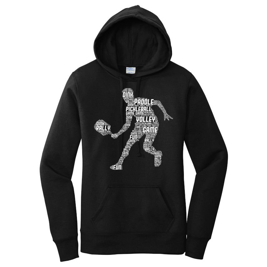 Funny Playing Pickleball With The Family Vintage Women's Pullover Hoodie