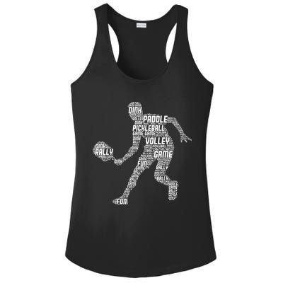 Funny Playing Pickleball With The Family Vintage Ladies PosiCharge Competitor Racerback Tank