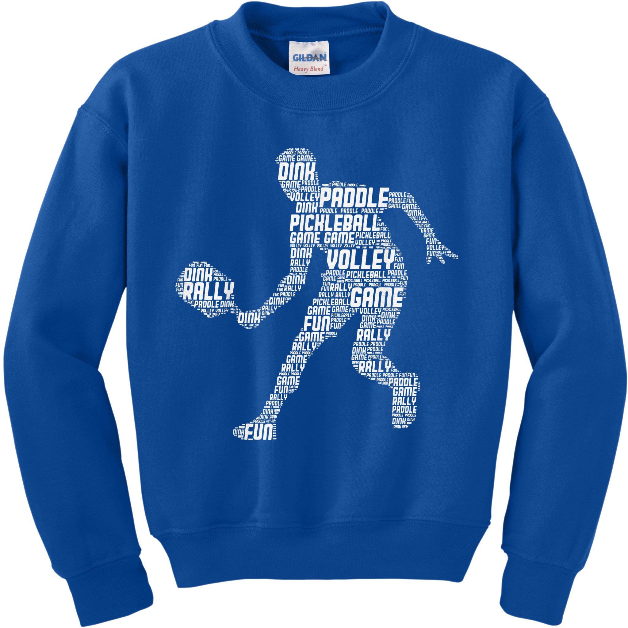 Funny Playing Pickleball With The Family Vintage Kids Sweatshirt