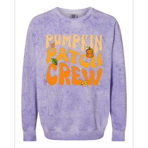 Funky Pumpkin Patch Crew for a Retro Autumn Vibe Colorblast Crewneck Sweatshirt