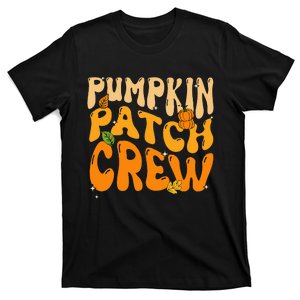 Funky Pumpkin Patch Crew for a Retro Autumn Vibe T-Shirt