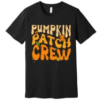 Funky Pumpkin Patch Crew for a Retro Autumn Vibe Premium T-Shirt