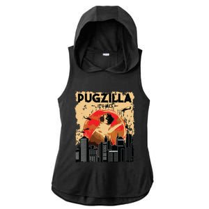 Funny Pug Pugzilla Funny Dog Pug Lover Pug Owner Pug Ladies PosiCharge Tri-Blend Wicking Draft Hoodie Tank