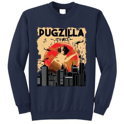 Funny Pug Pugzilla Funny Dog Pug Lover Pug Owner Pug Sweatshirt