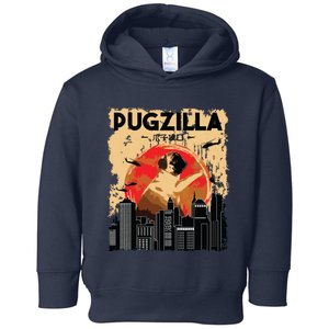 Funny Pug Pugzilla Funny Dog Pug Lover Pug Owner Pug Toddler Hoodie